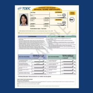 BUY TOEIC CERTIFICATE WITHOUT EXAMS