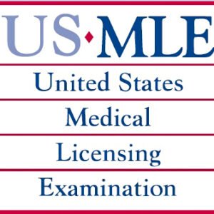 USMLE logo: the words United States Medical Licensing Examination with red horizontal lines separating each line of text.